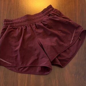 lululemon athletica Burgundy Athletic Shorts